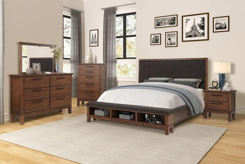 KINGSLEY - 6 PC MODERN BEDROOM SET WITH A STORAGE