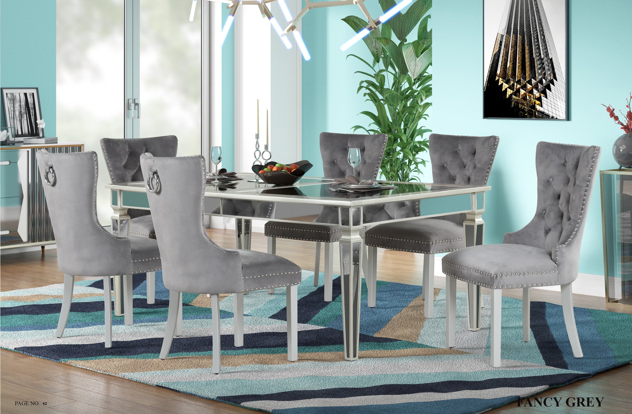 FANCY - 7 PCS DINING SET