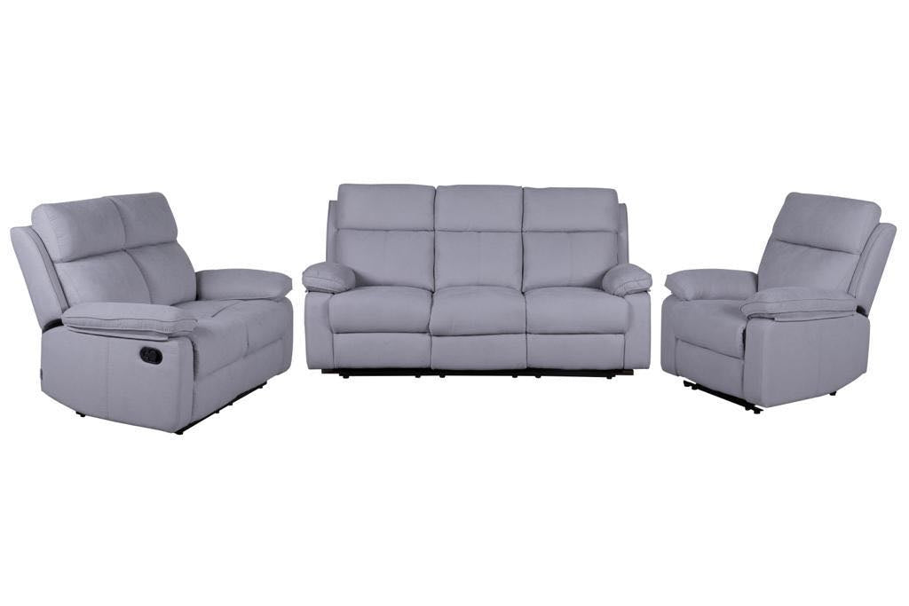 BERLIN - 3 PC FABRIC MANUAL RECLINER SET