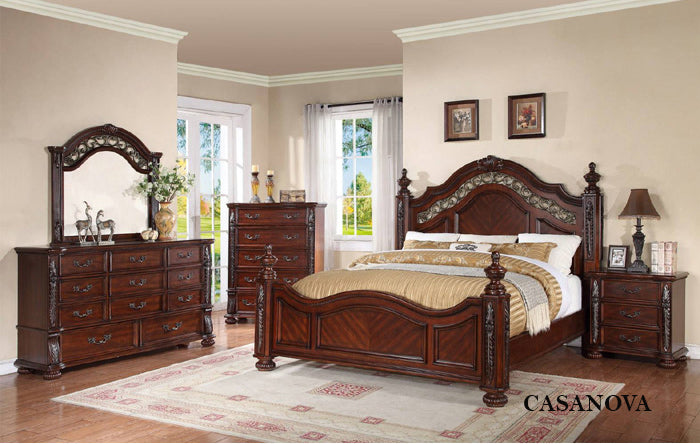 CASANOVA - CLASSIC GORGEOUS 6 PC BEDROOM SET