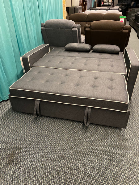 KIEV - COMPACT SOFA BED WITH TWO TOSS PILLOWS