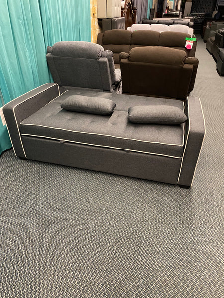 KIEV - COMPACT SOFA BED WITH TWO TOSS PILLOWS